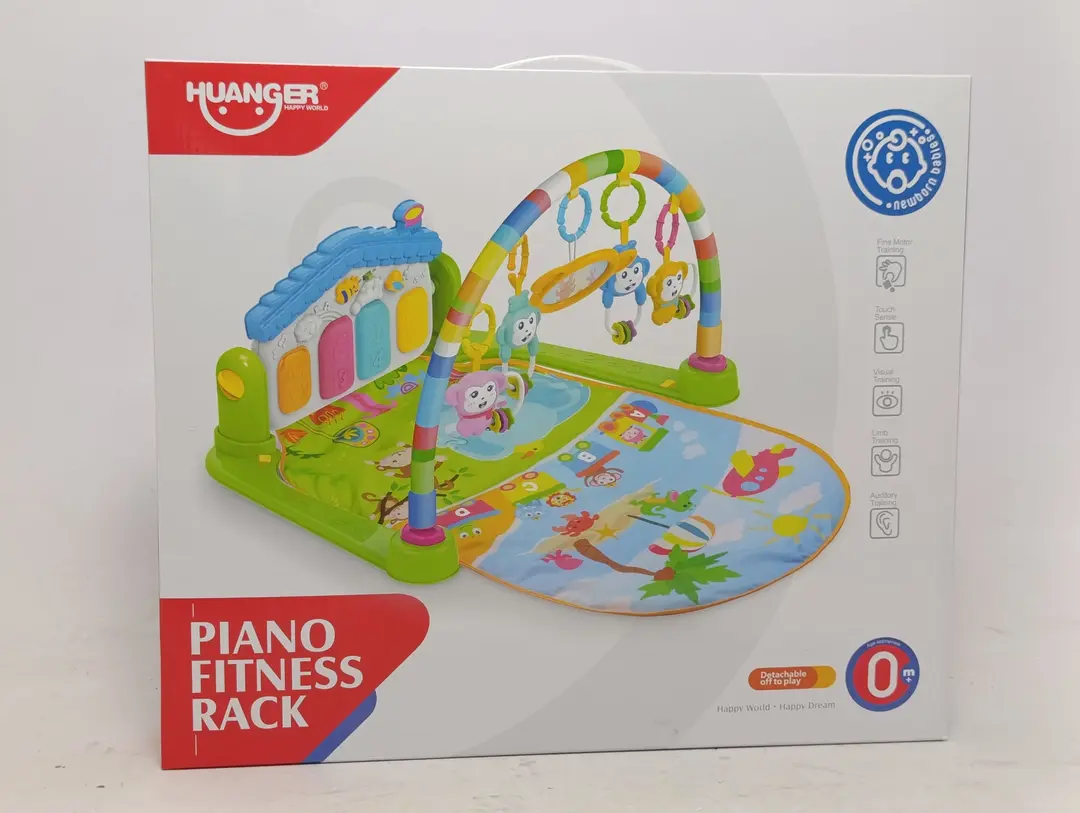 Huanger musiqa va pianino bilan rivojlantiruvchi gilamcha, 0+ yosh uchun — 2-rasm