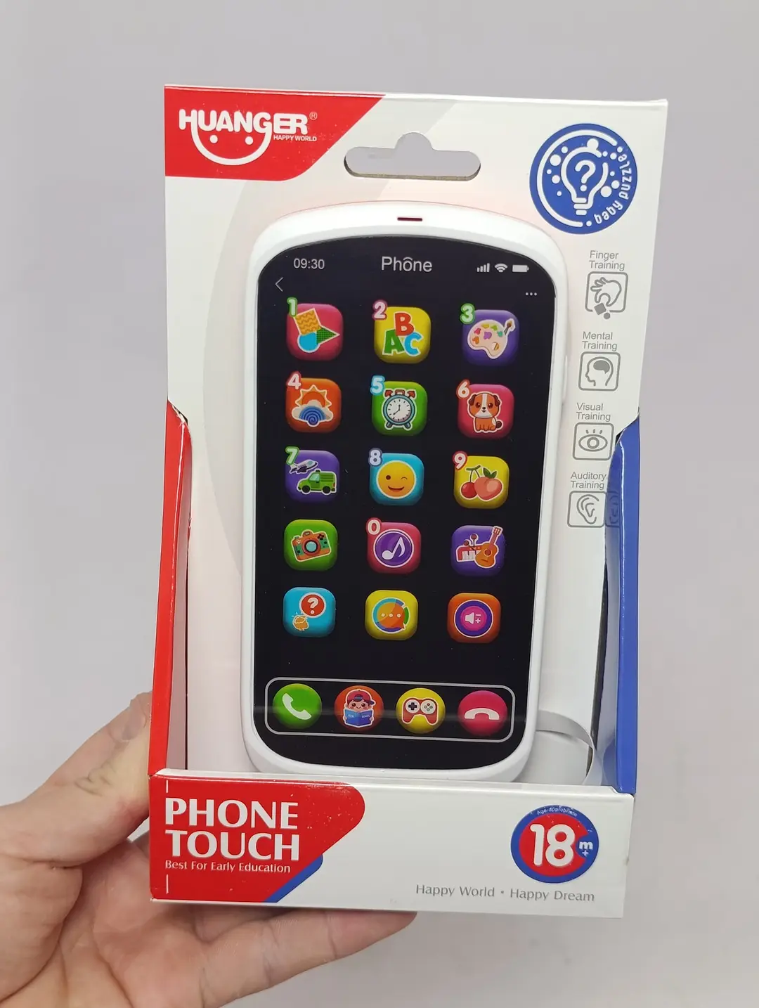 Bolalar uchun Huanger interaktiv o'rgatuvchi telefoni, o'yinli va ovozli — 2-rasm