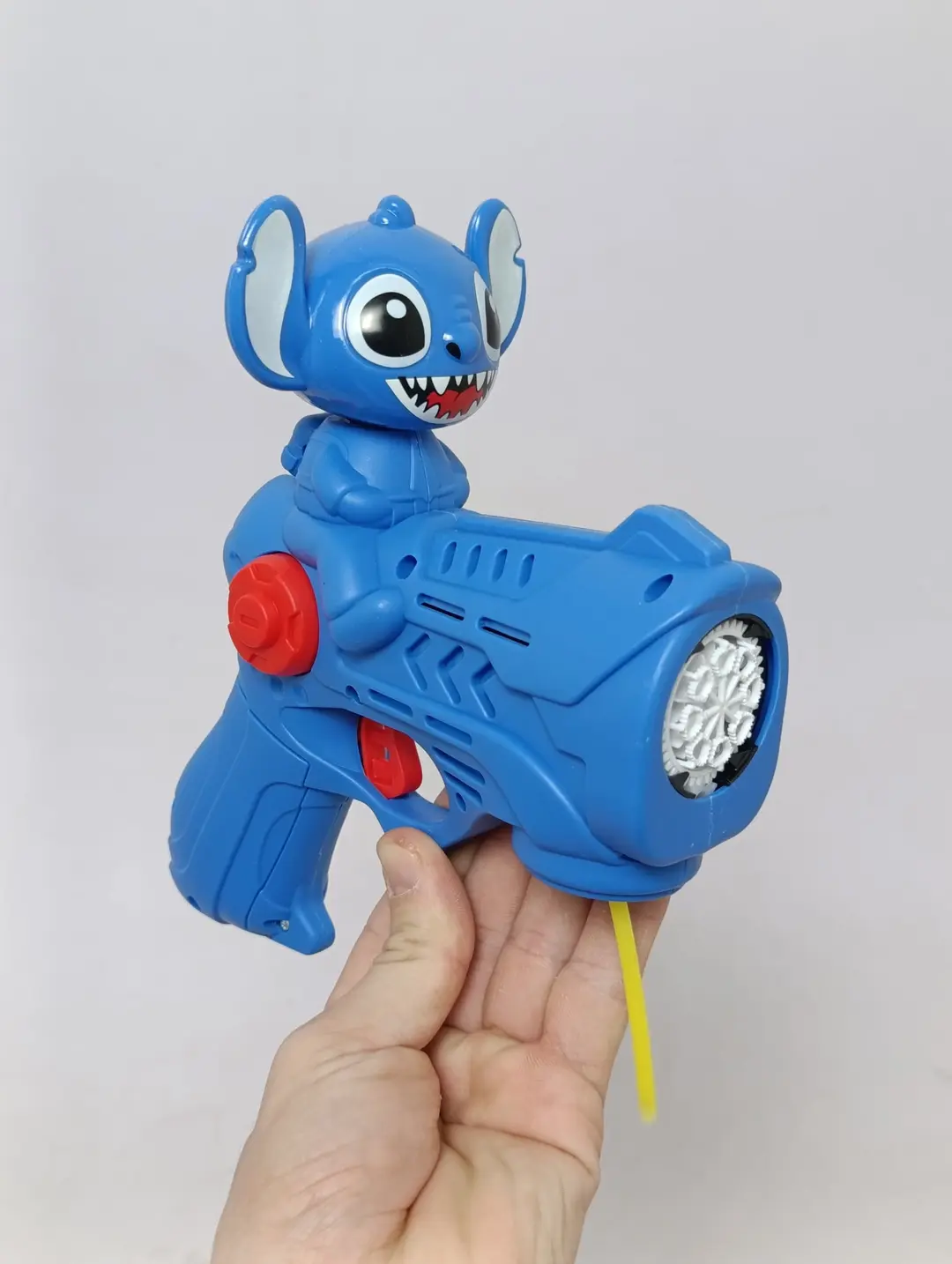 Elektr sovunli pufakchalar to'pponchasi Bubble Gun avtomatik Stich va Shin-tyan — 6-rasm