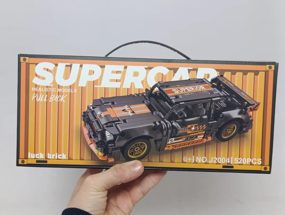 Inersion konstruktor Mustang superkari, 520 detalli poyga mashinasi, 6 yoshdan katta bolalar uchun — 2-rasm