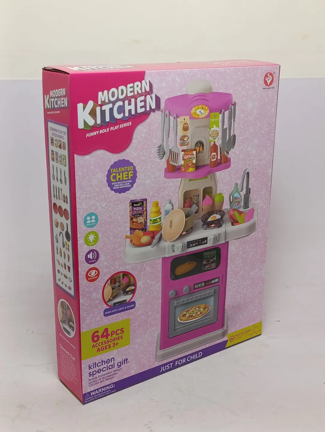 Bolalar interaktiv oshxonasi Modern Kitchen, 64 ta aksessuar, 3 yoshdan