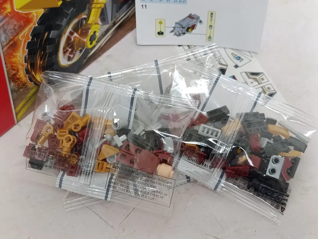 Superqahramonlar konstruktori Marvel qasoskorlari, Mototsikl, Lego mos keladi — 5-rasm