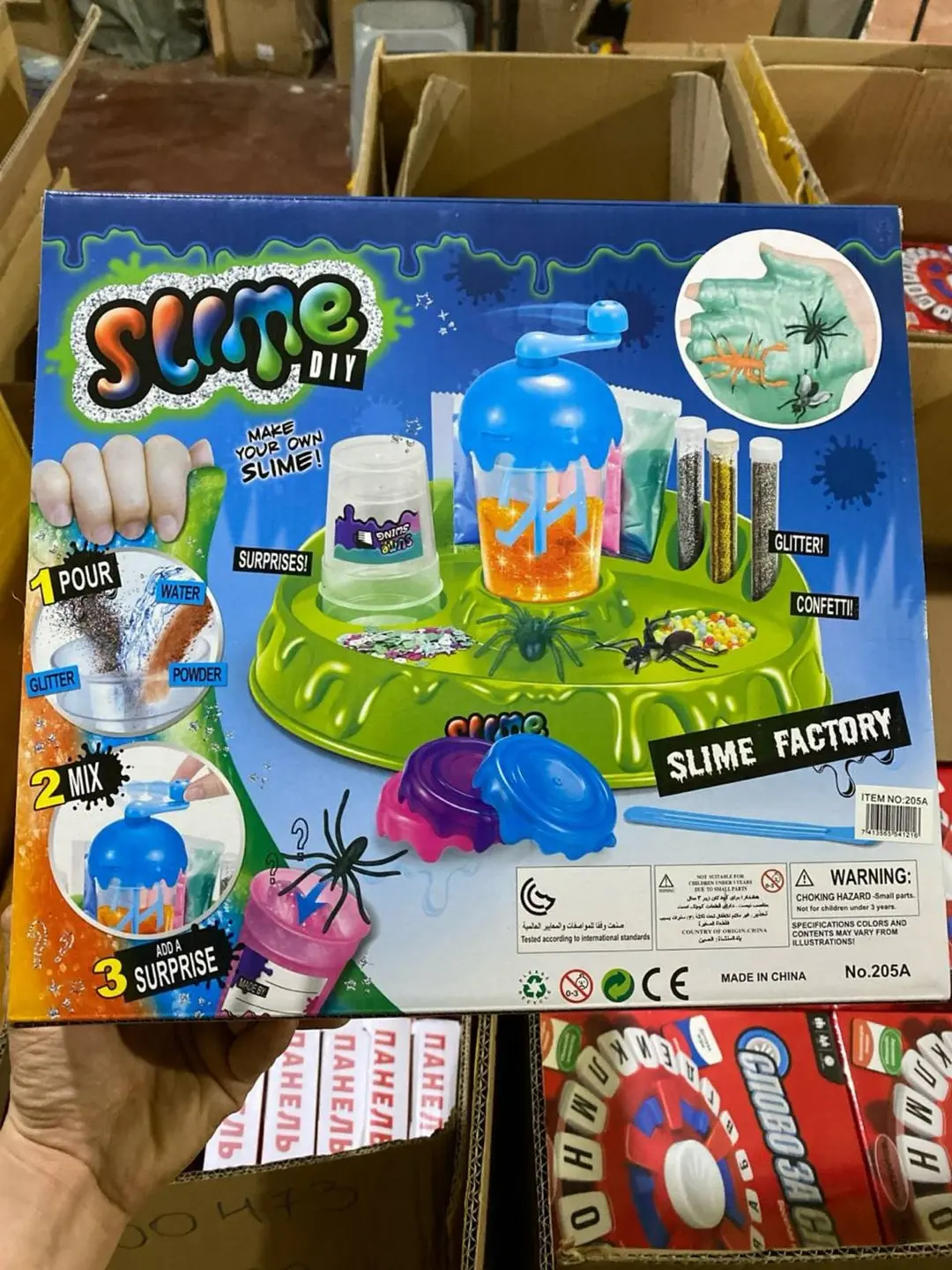 Slime Factory bolalar o'yinchoq to'plami, Mikserli slaym fabrikasi, 6 yoshdan katta bolalar uchun DIY to'plami — 3-rasm