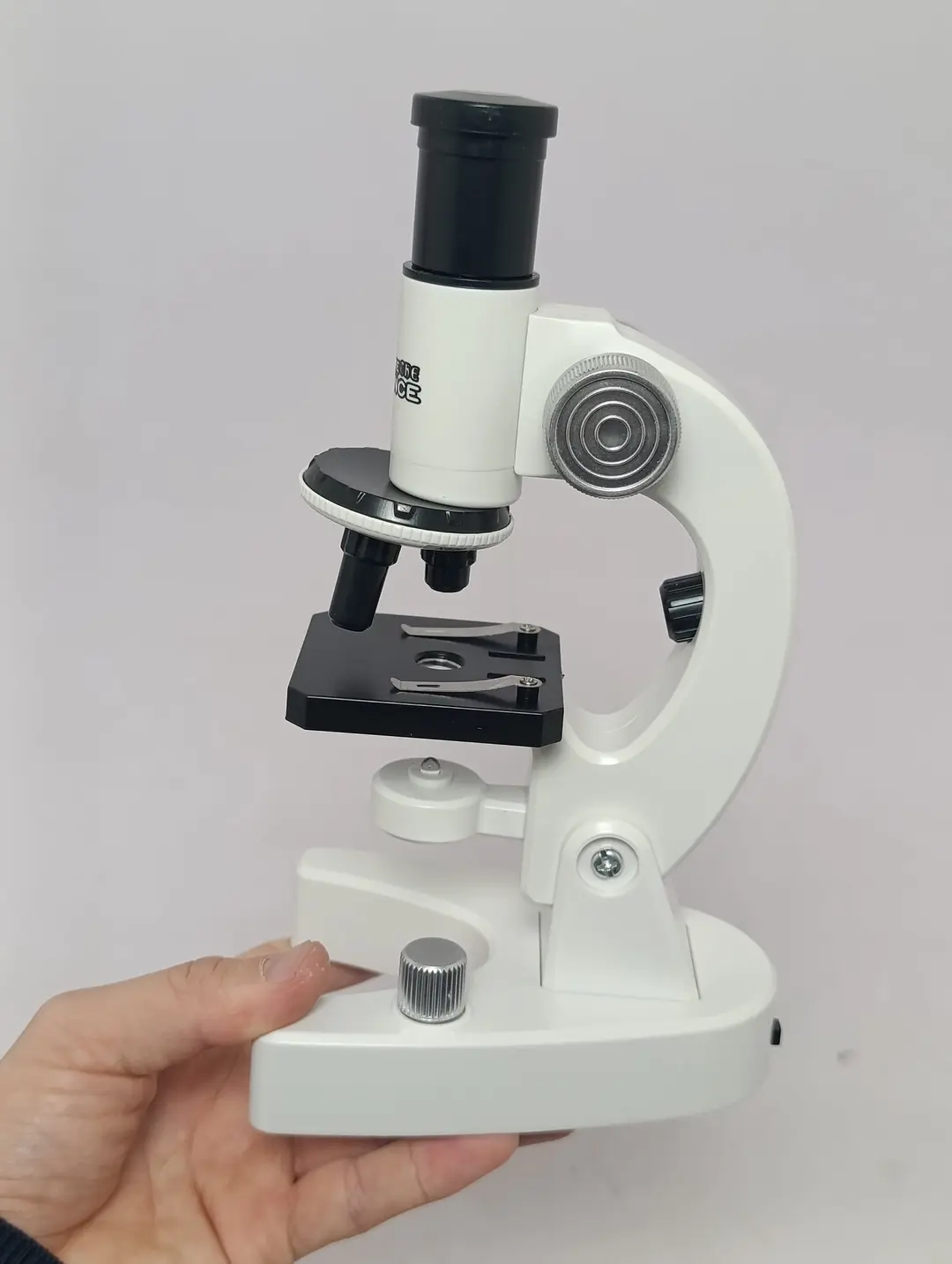 Optik mikroskop Microscope Suit, 1200 karrali o'quv to'plami, smartfon ushlagichi bilan — 4-rasm