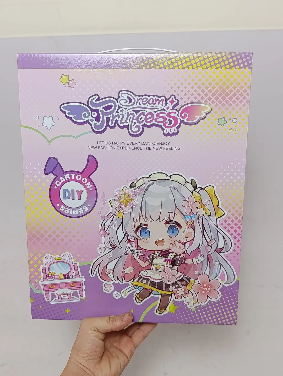Qo'g'irchoq Konfetli malika Dream Princess, qizlar uchun jonli ko'zli o'yinchoq — 3-rasm
