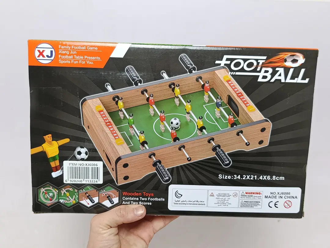Stol futboli Xiang Jun XJ6086 bolalar uchun yog'ochli kiker — 2-rasm