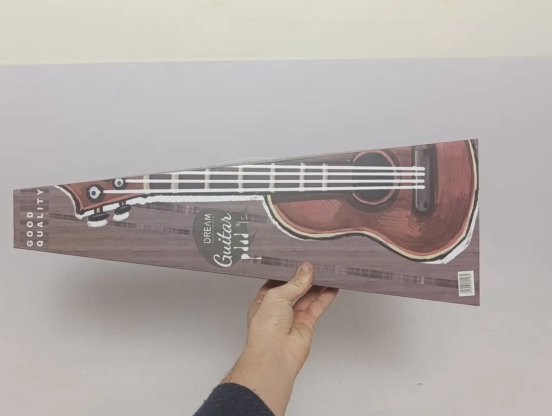 Bolalar uchun olti torli yog'ochsimon gitara, musiqiy o'yinchoq — 2-rasm