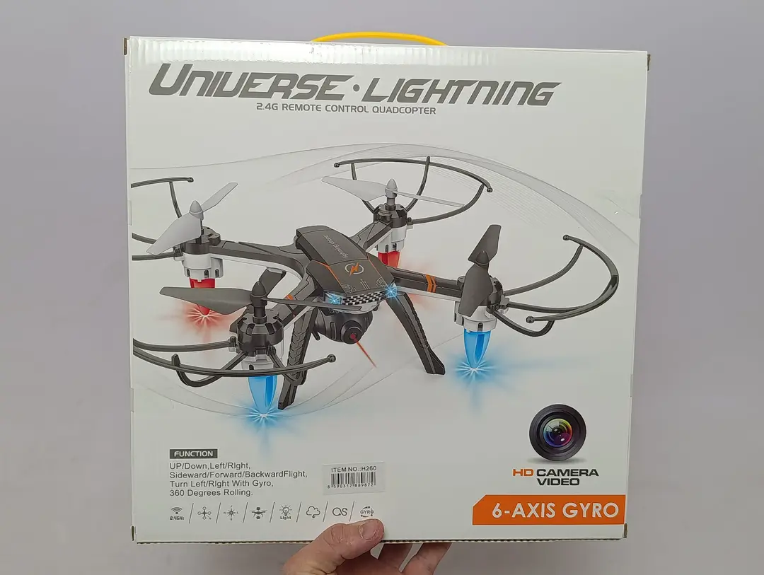 Universe Lightning kvadrokopteri, balandlikni ushlab turuvchi va pult-dastali dron — 2-rasm