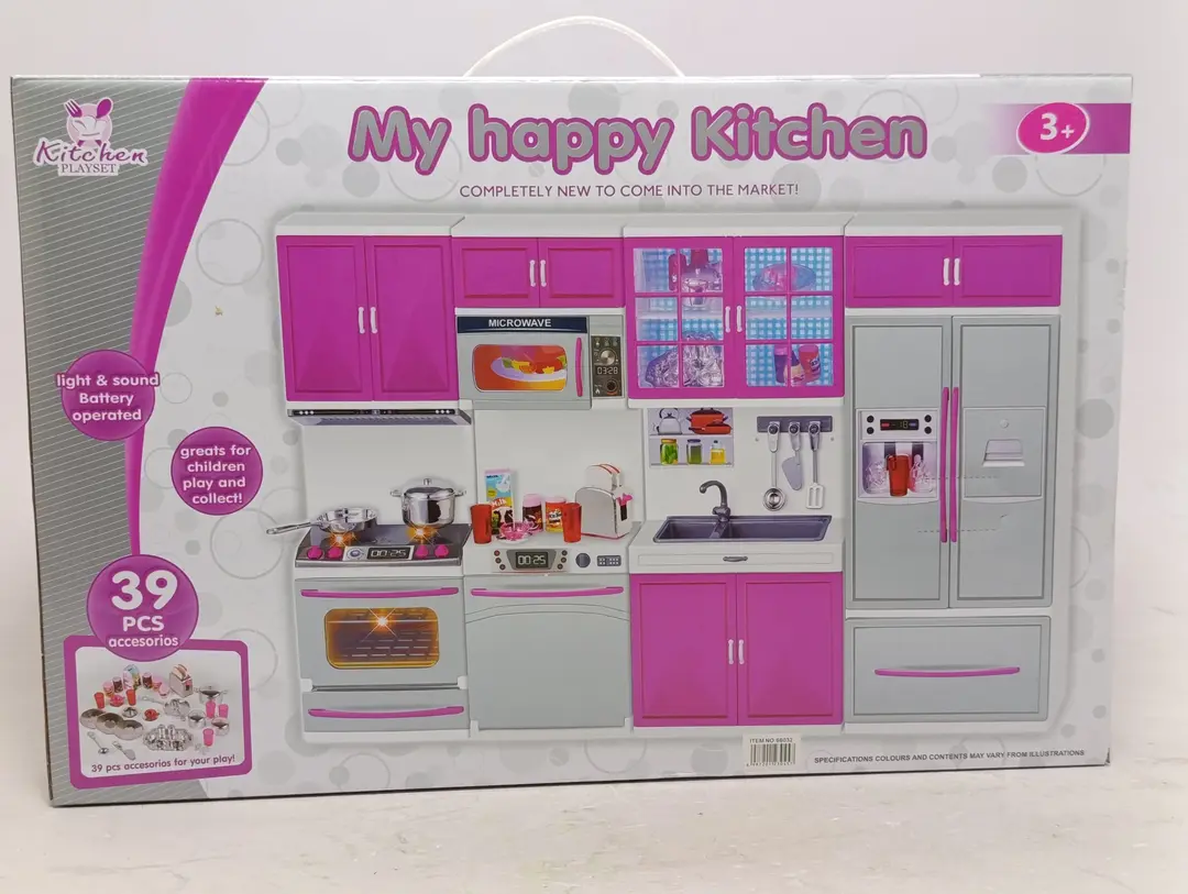 Interaktiv o'yinchoq oshxona My Happy Kitchen, chiroq va ovozli, 39 ta buyum — 3-rasm
