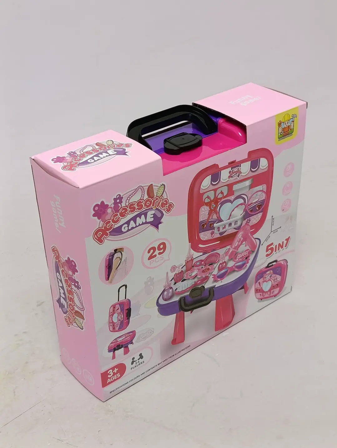 Qiz bolalar uchun taqinchoqlar jamlangan 5 tasi 1 da chamadon, Accessories Game, 29 qism