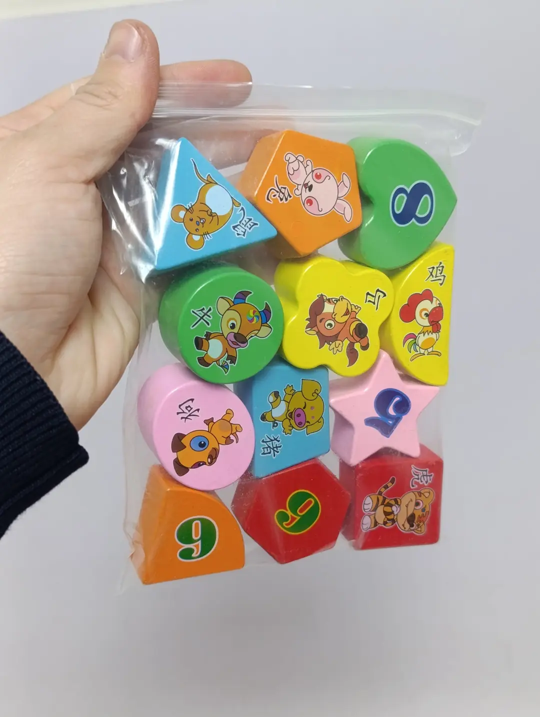 Geometrik shaklli rivojlantiruvchi labirint Wood Toys 5 tasi 1 da yog'ochli — 5-rasm