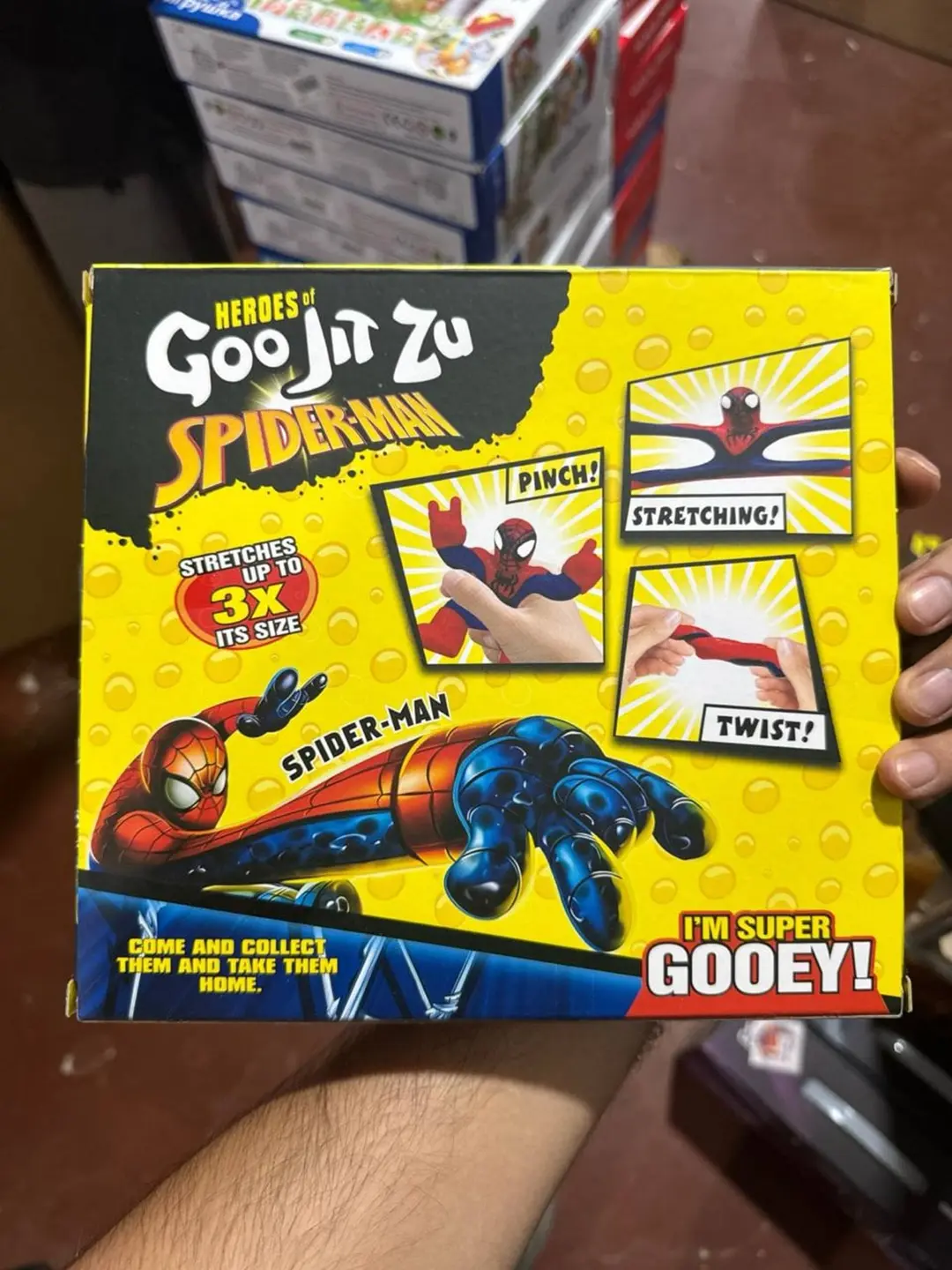 Goo Jit Zu Marvel figuralar to'plami, Cho'ziluvchan antistress o'yinchoqlar, 4 yoshdan bolalar uchun