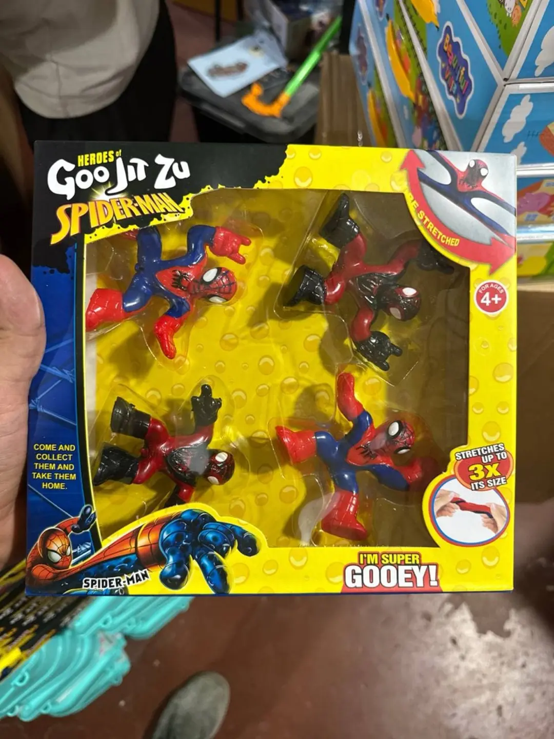 Goo Jit Zu Marvel figuralar to'plami, Cho'ziluvchan antistress o'yinchoqlar, 4 yoshdan bolalar uchun — 2-rasm
