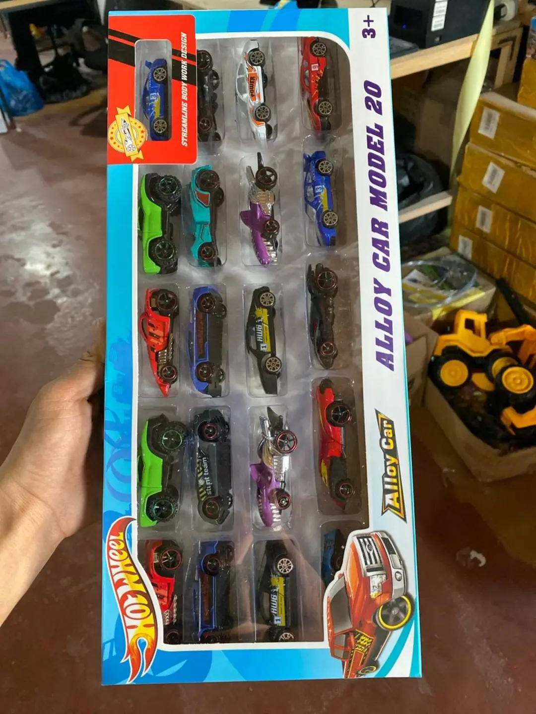 Hotwell Alloy Car Model mashinalar to'plami, o'g'il bolalar uchun 20 dona metall mashina