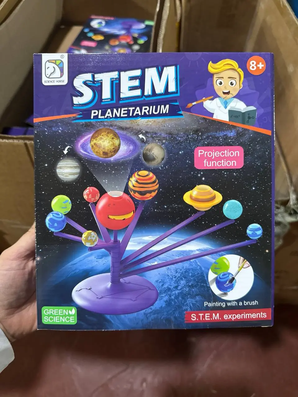 STEM Uy planetariysi o'quv to'plami, Proyektorli Quyosh tizimi, Bolalar uchun rivojlantiruvchi sovg'a