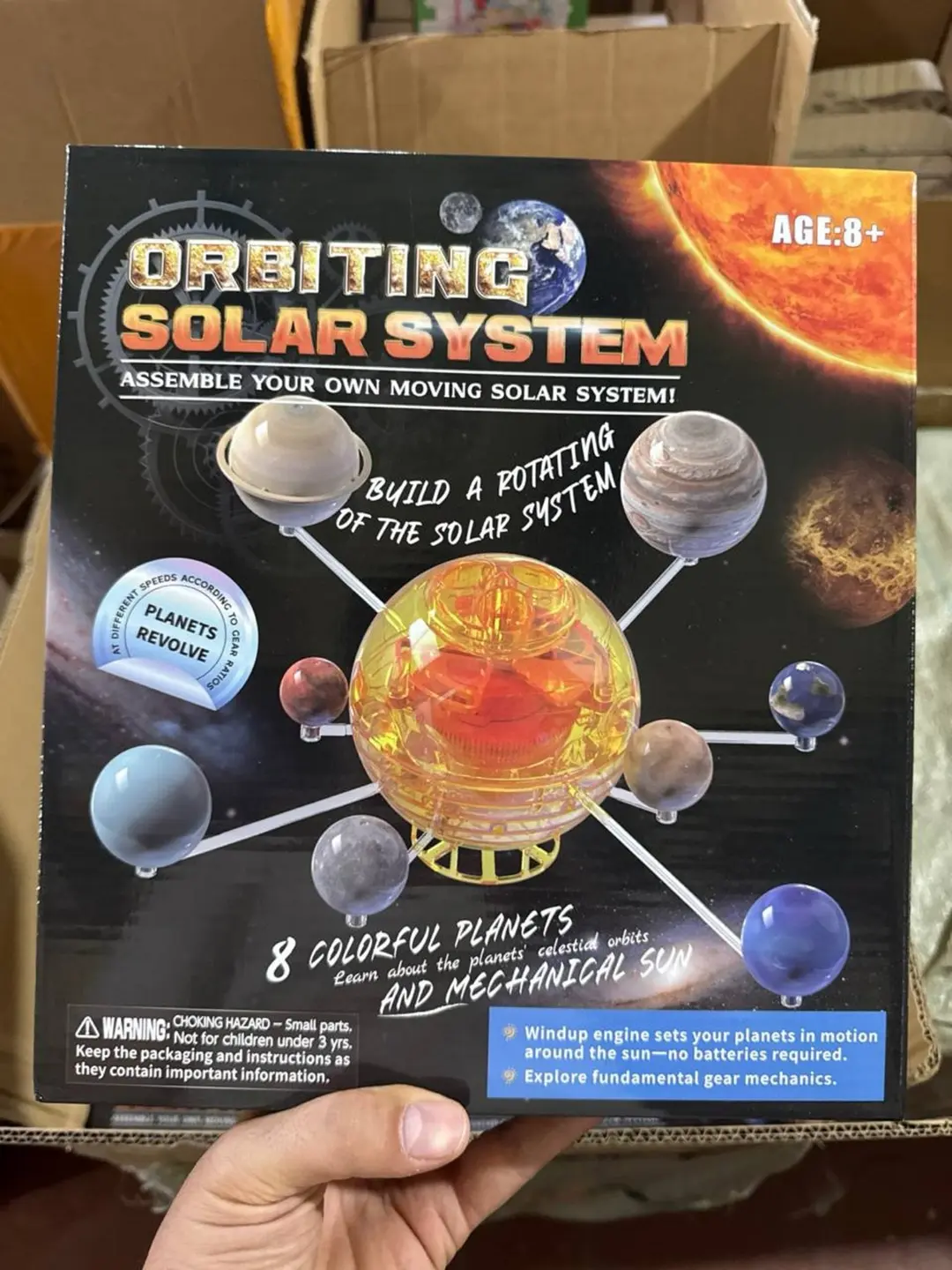Konstruktor Tishli sayyoralar Orbiting Solar System mexanik ilmiy-ma'rifiy to'plam