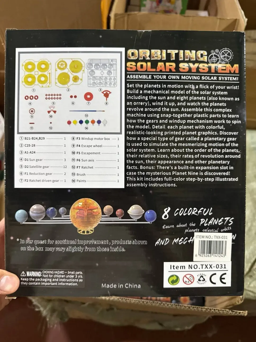 Konstruktor Tishli sayyoralar Orbiting Solar System mexanik ilmiy-ma'rifiy to'plam — 2-rasm