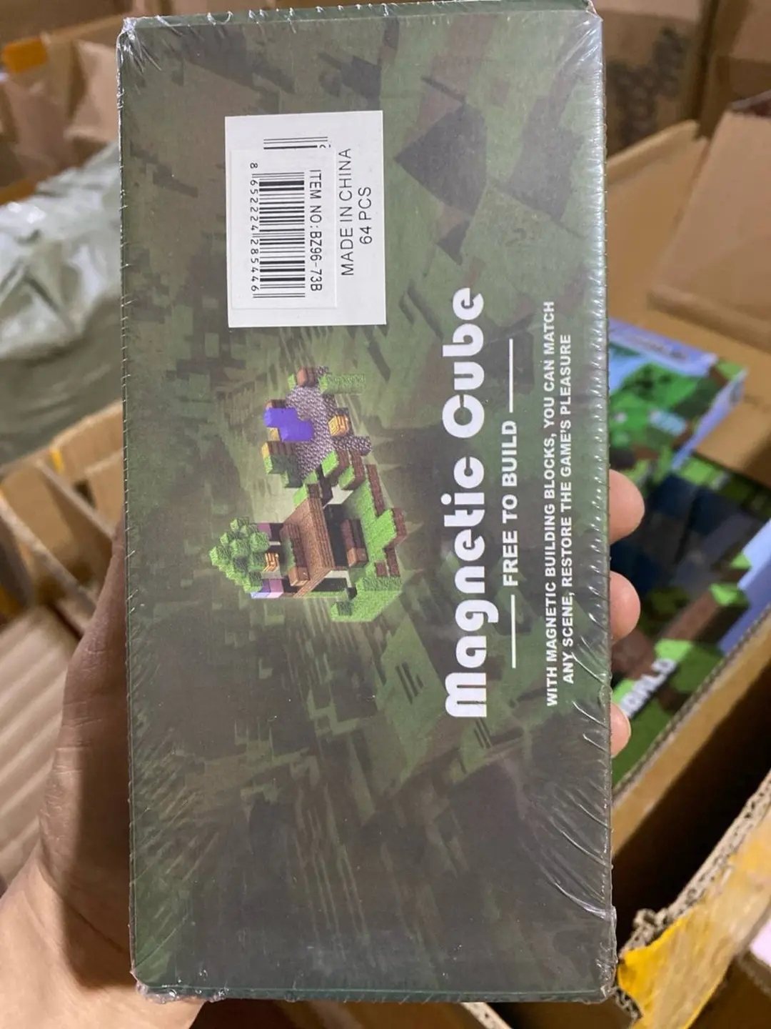 Magnitli konstruktor Minecraft Mini-orol, 64 bo'lak va 2 figura, Bolalar uchun rivojlantiruvchi o'yinchoq Kod. 29852