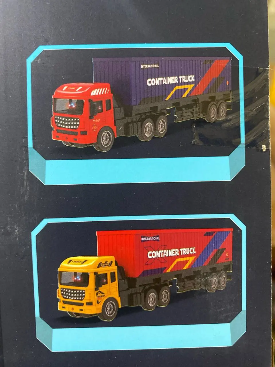 Masofadan boshqariladigan Universal Trailer Container Truck yuk mashinasi, chiroqli fura — 4-rasm