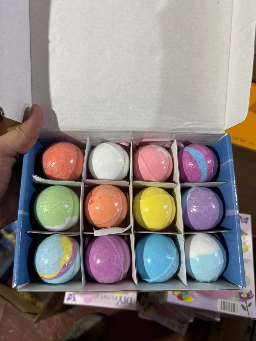 Набор детских бомбочек для ванны BATH Bomb Gift, 12 бурлящих шаров, Подарок для мальчиков и девочек, Натуральный состав
