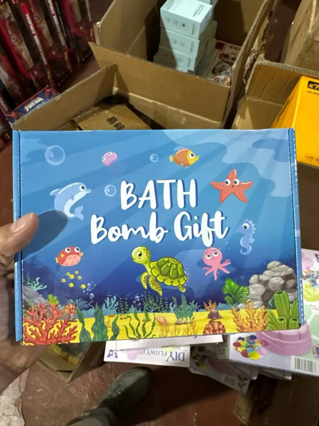 BATH Bomb Gift bolalar vannasi uchun klapanlar to'plami, 12 ta rangli sharchalar, Sovg'a uchun xavfsiz tarkib — 2-rasm