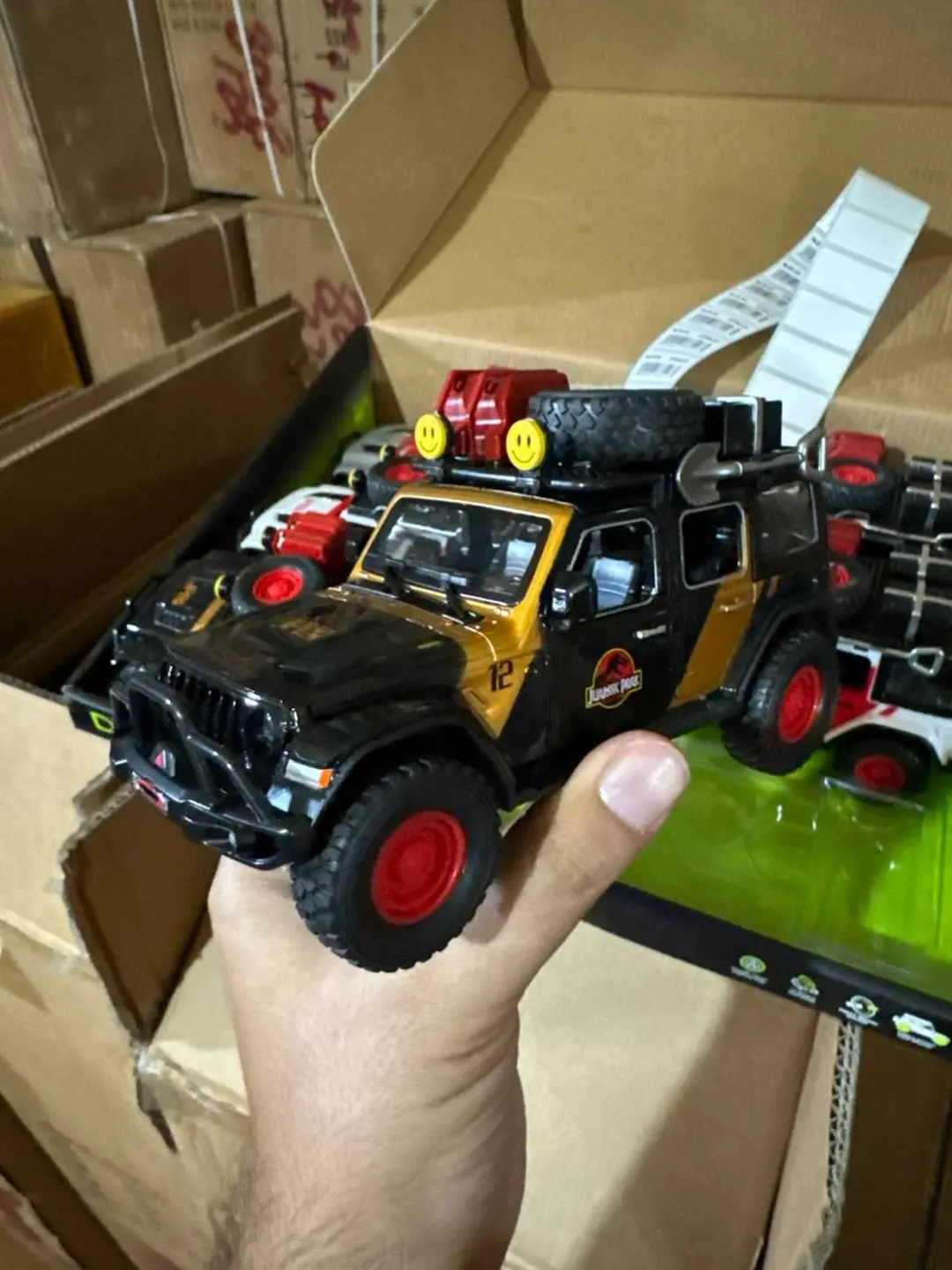 Jeep Wrangler mashinasi Yura davri bog'i, bolalar uchun kolleksiya jip yo'ltanlamas