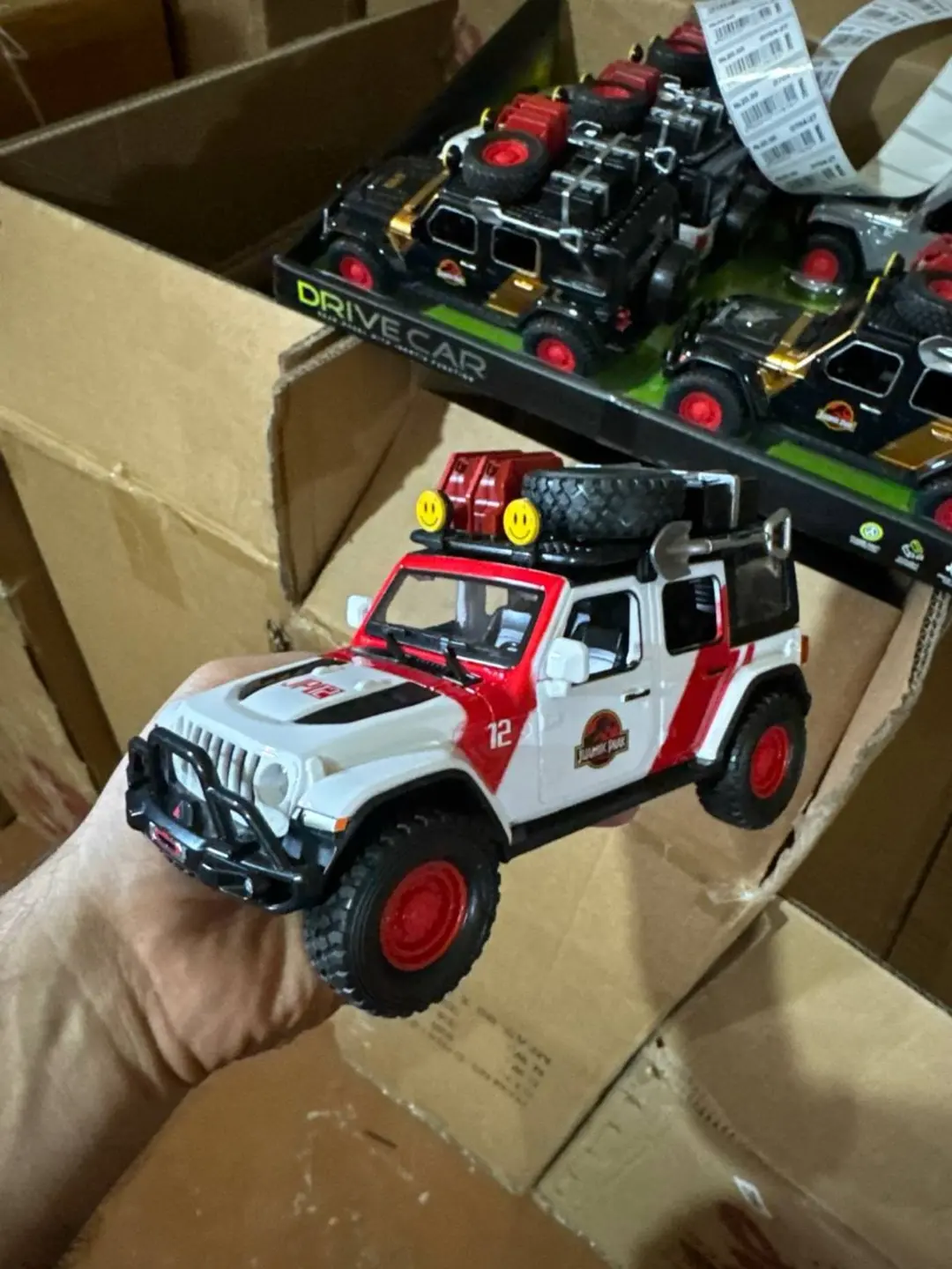 Jeep Wrangler mashinasi Yura davri bog'i, bolalar uchun kolleksiya jip yo'ltanlamas — 5-rasm