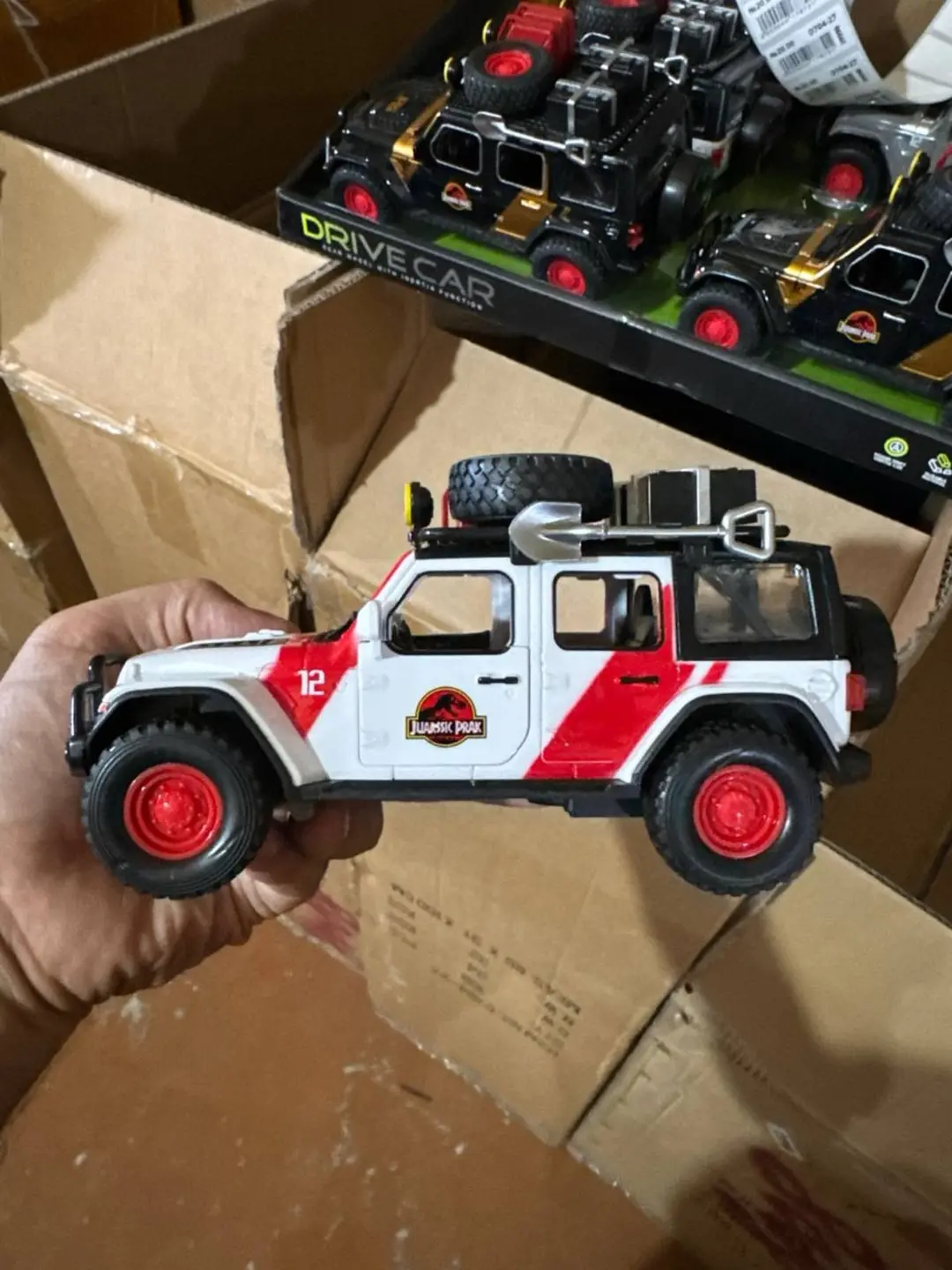 Jeep Wrangler mashinasi Yura davri bog'i, bolalar uchun kolleksiya jip yo'ltanlamas — 6-rasm