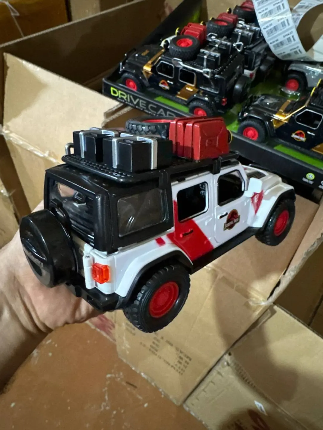 Jeep Wrangler mashinasi Yura davri bog'i, bolalar uchun kolleksiya jip yo'ltanlamas — 7-rasm