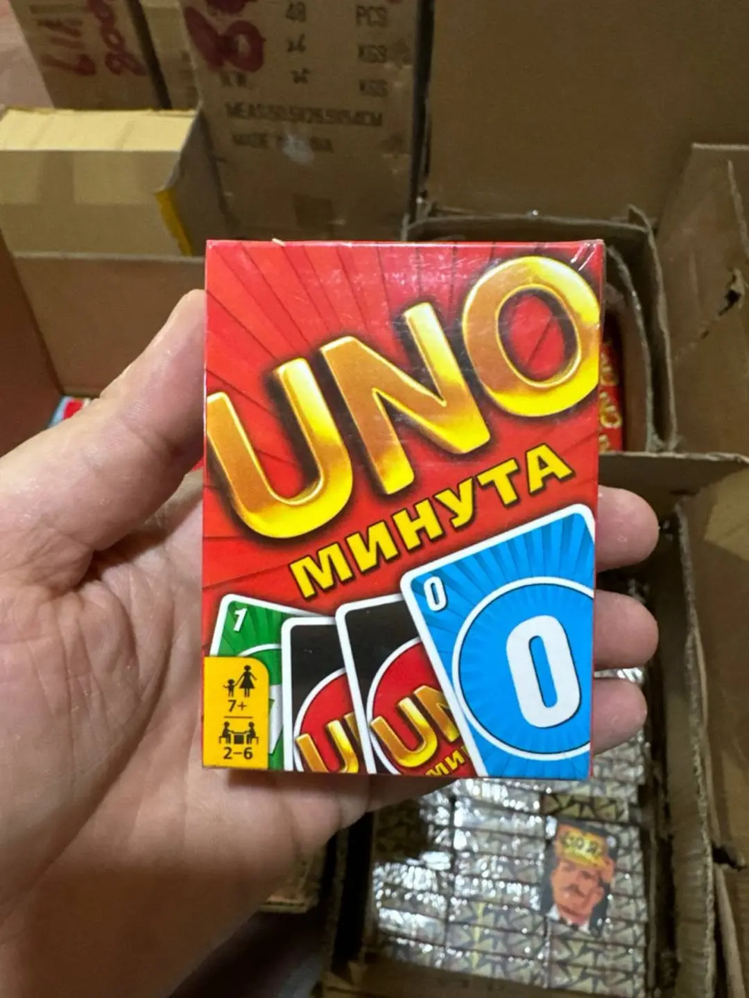 UNO Minuta stol o'yini, Bolalar va kattalar uchun rivojlantiruvchi karta o'yini, Sayohat va oila uchun Kod. 29994