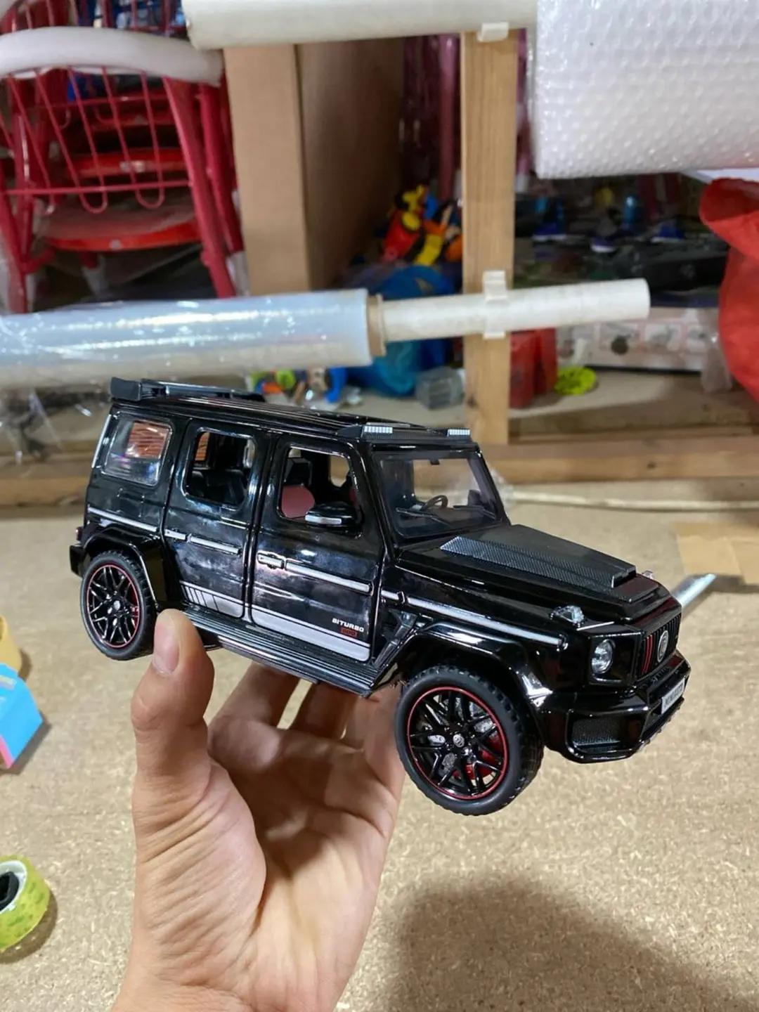 Металлическая модель Mercedes-Benz G-Class Brabus, Инерционная со звуком и светом — фото 3