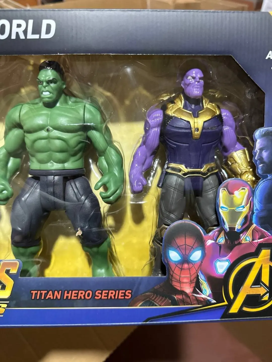 Marvel qahramonlari to'plami, 5 dona nurli, Bolalar uchun — 2-rasm