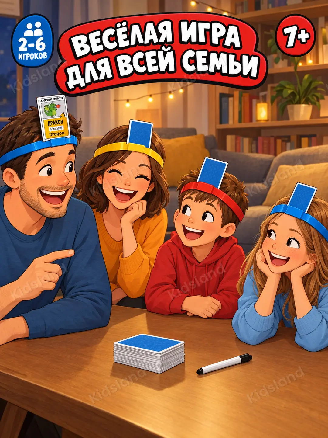 Kimman men stoli o'yini, Ingliz tilini o'rganish, 7 yoshdan bolalarga — 6-rasm