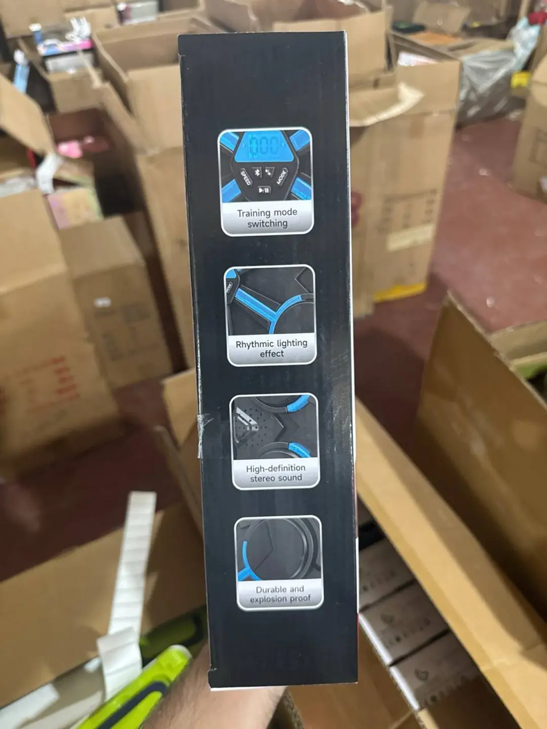 Devoriy musiqali boks trenajyori bolalar uchun Bluetooth va qo'lqoplar bilan — 3-rasm