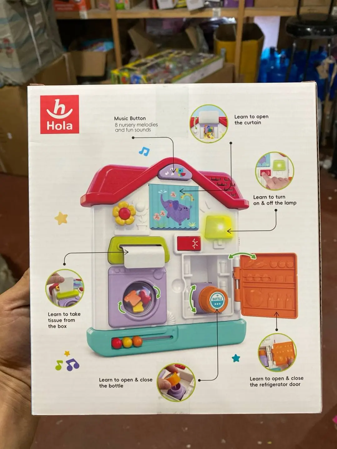 Interaktiv markaz Hola aqlli uycha, Montessori bizibord, Bolalar uchun — 2-rasm