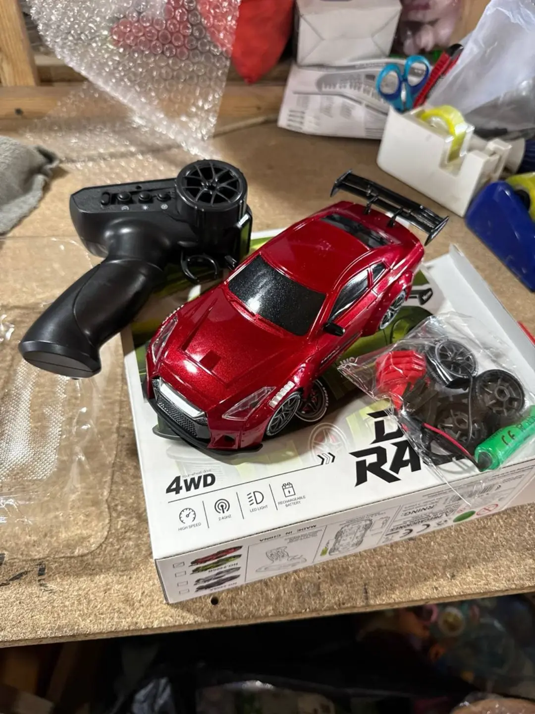 Masofaviy boshqariladigan drift mashina 4WD, 1:24 Porsche, g'ildirakli — 4-rasm
