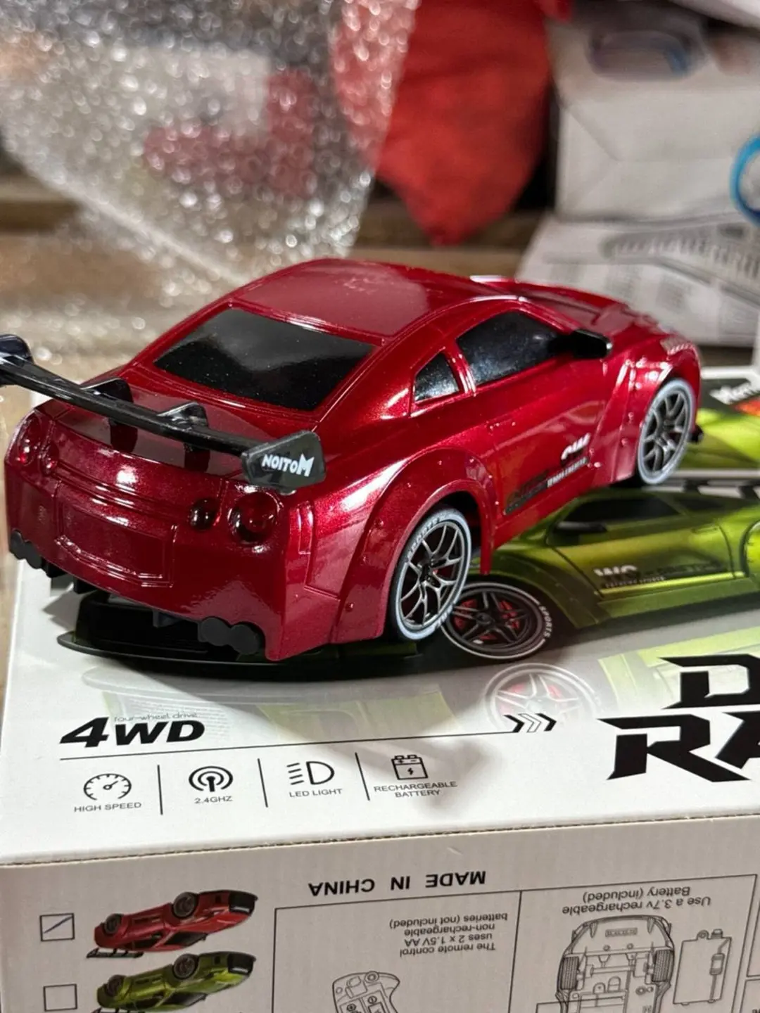 Masofaviy boshqariladigan drift mashina 4WD, 1:24 Porsche, g'ildirakli — 8-rasm