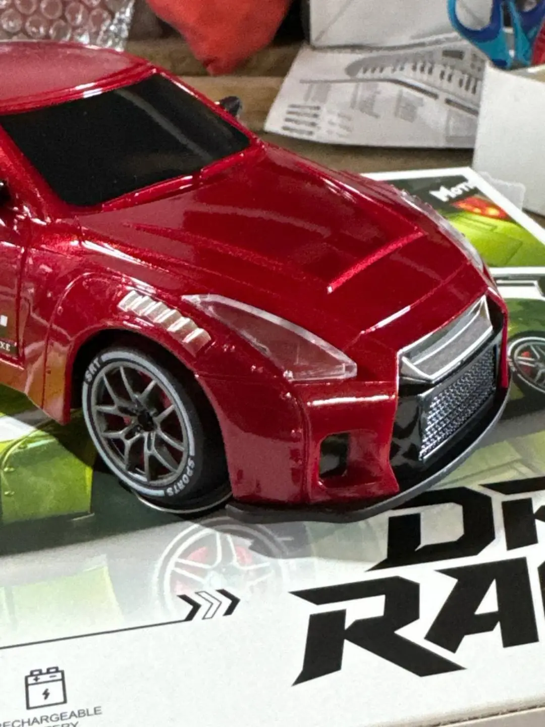 Masofaviy boshqariladigan drift mashina 4WD, 1:24 Porsche, g'ildirakli — 9-rasm
