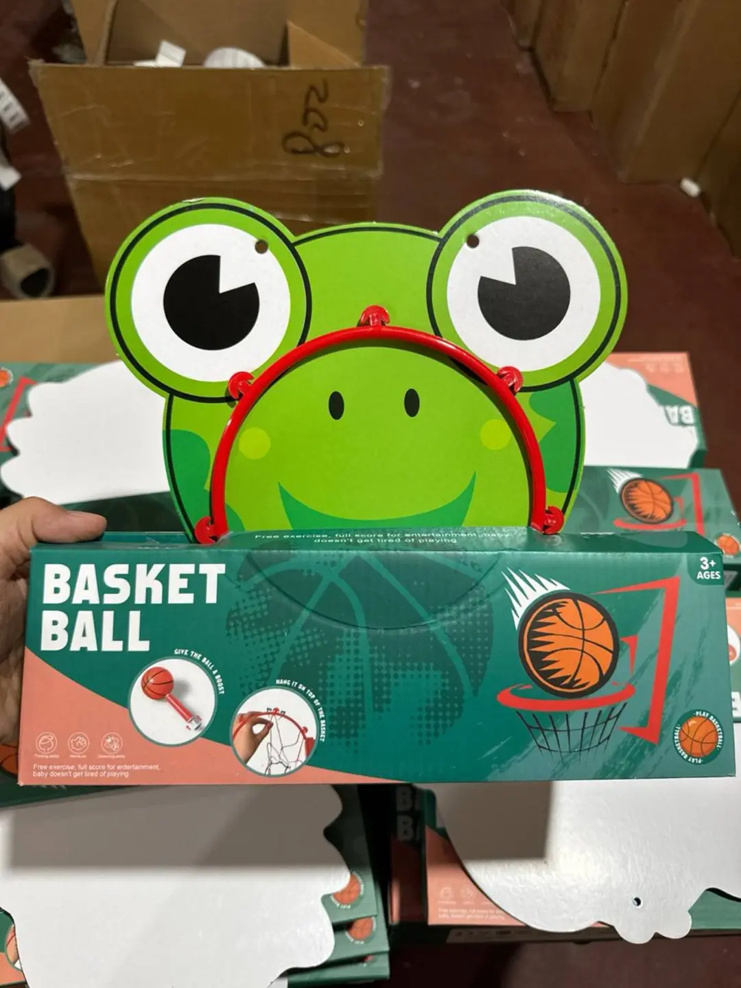 Bolalar basketbol qalqoni Filcha, koptok va nasosli yig'iluvchi halqa, faol o'yinlar uchun — 3-rasm