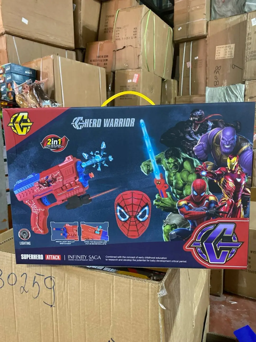 Игровой набор Человек-паук, маска и 2 бластера, для мальчиков 3+, Marvel — фото 2
