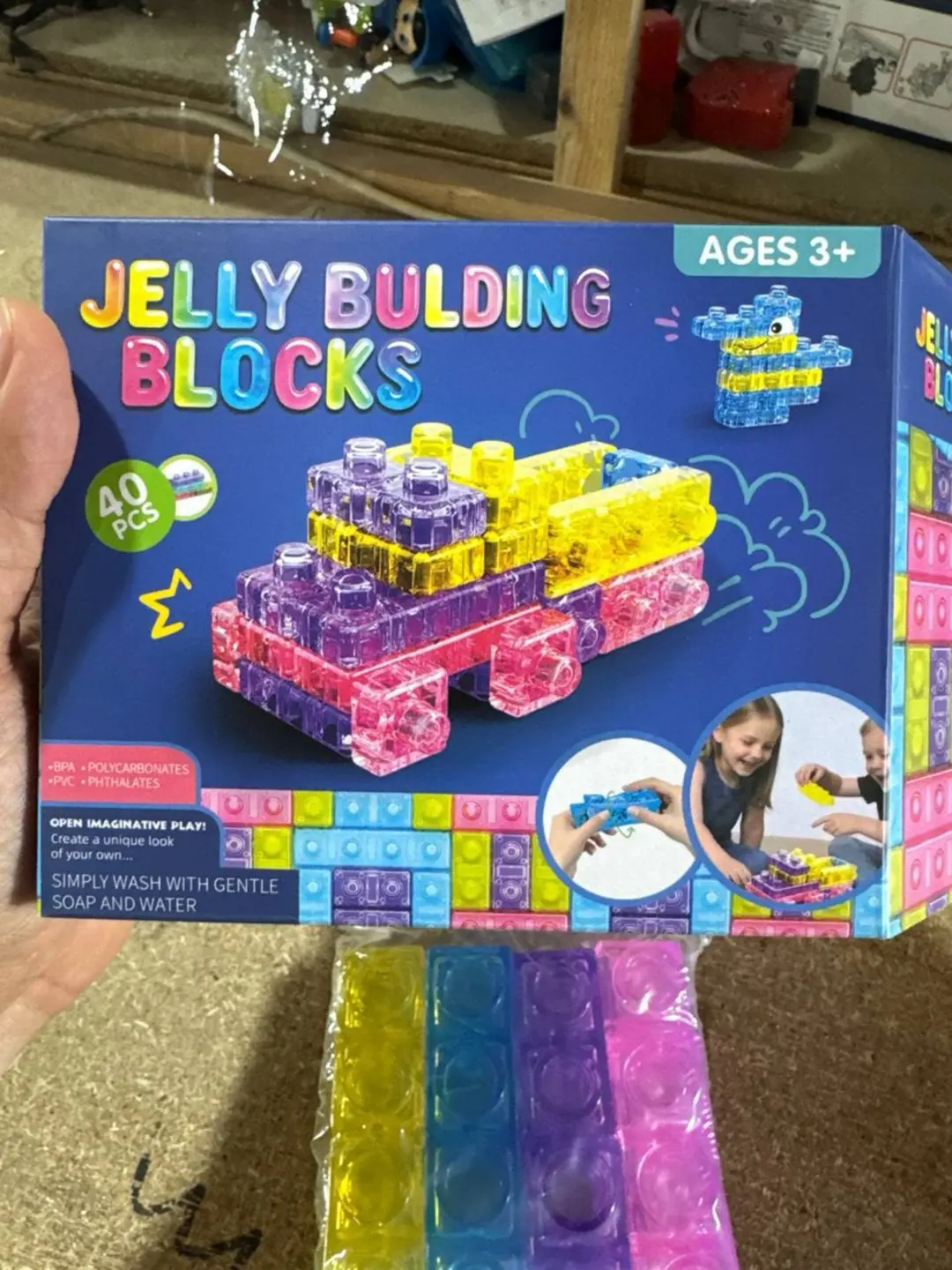 Yumshoq konstruktor Jelly Building Blocks, Egiluvchan bloklar, 3 yoshdan — 3-rasm