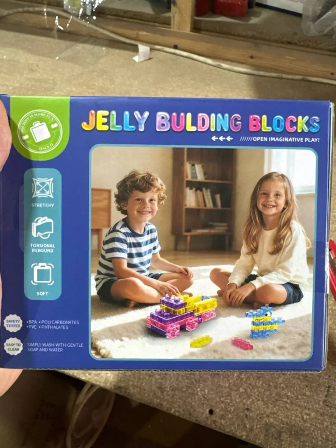 Yumshoq konstruktor Jelly Building Blocks, Egiluvchan bloklar, 3 yoshdan — 4-rasm
