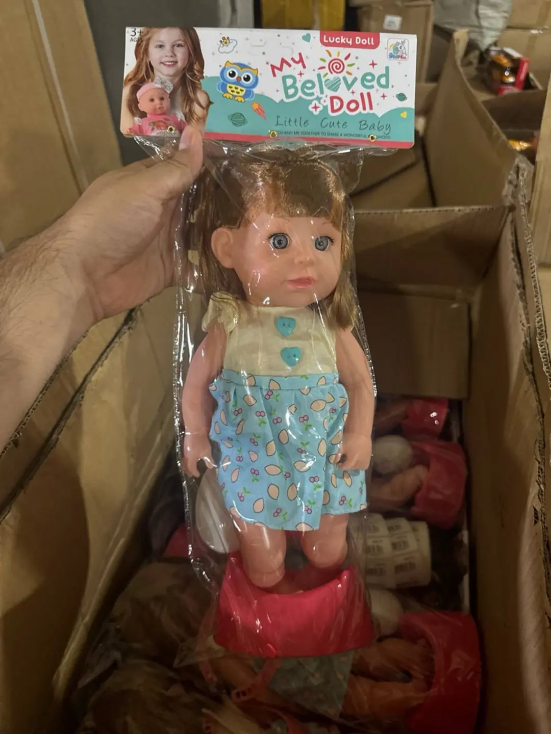 Qo'g'irchoq Pups tuvagi bilan Lucky Doll My Beloved Doll, qizlar uchun o'yinchoq to'plami