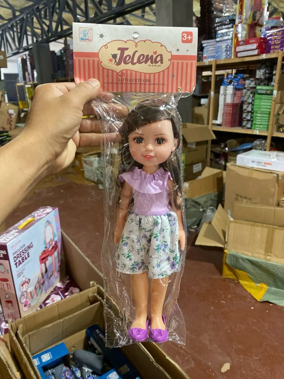 Jelena My lucky girl qo'g'irchog'i, uzun sochli klassik, qizlar uchun