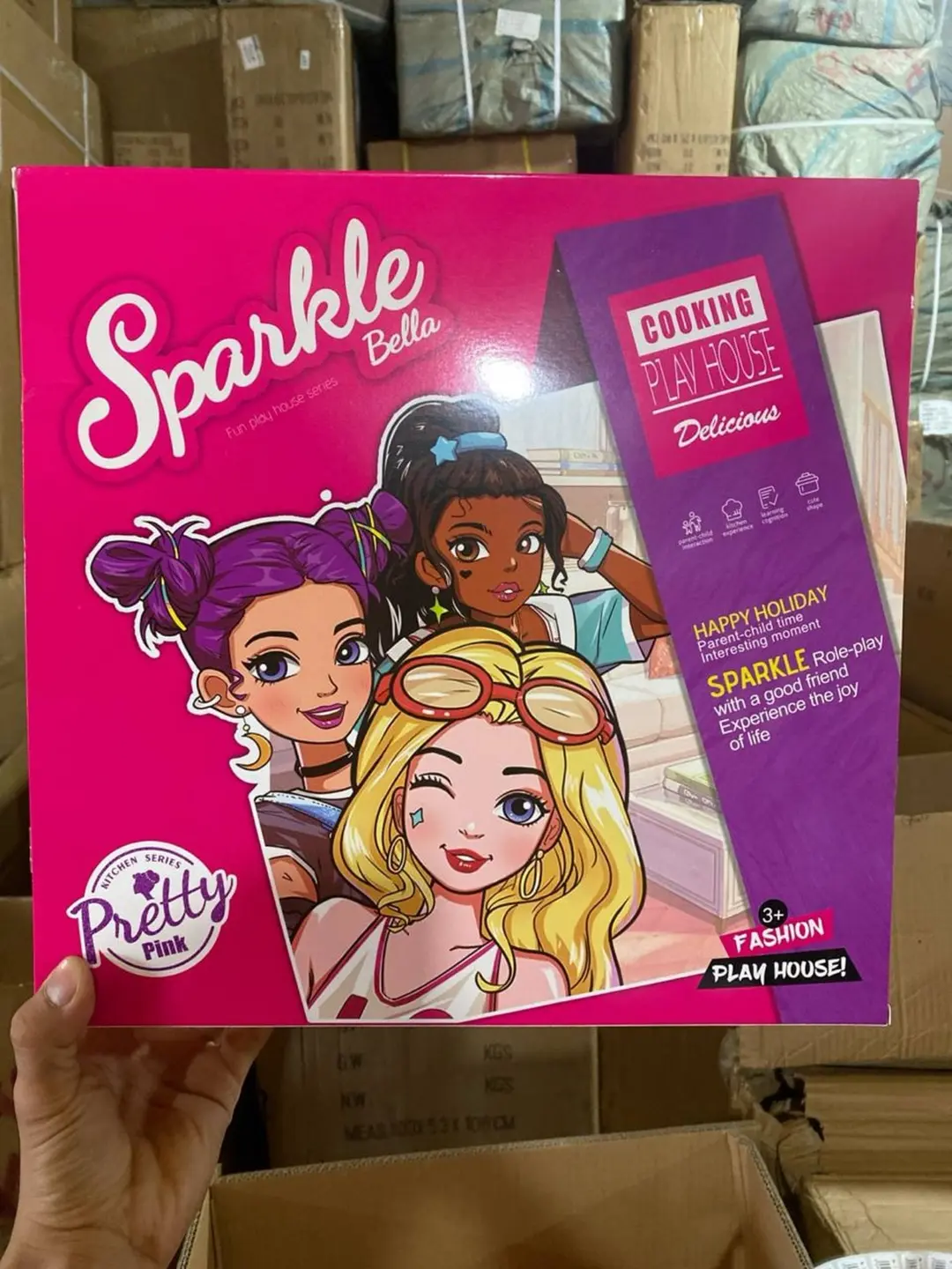Sparkle Bella qo'g'irchoqli oshxona to'plami, idishlar, 3 yoshdan — 2-rasm