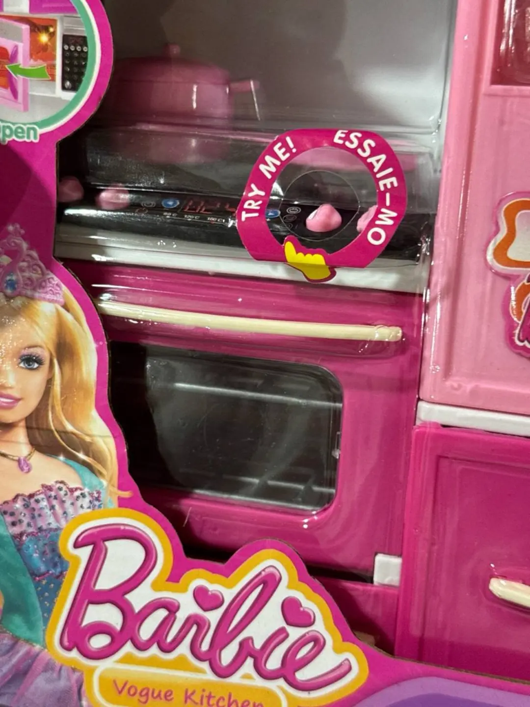 Barbie Vogue Kitchen bolalar o'yinchoq oshxonasi, ovozli va chiroqli — 4-rasm