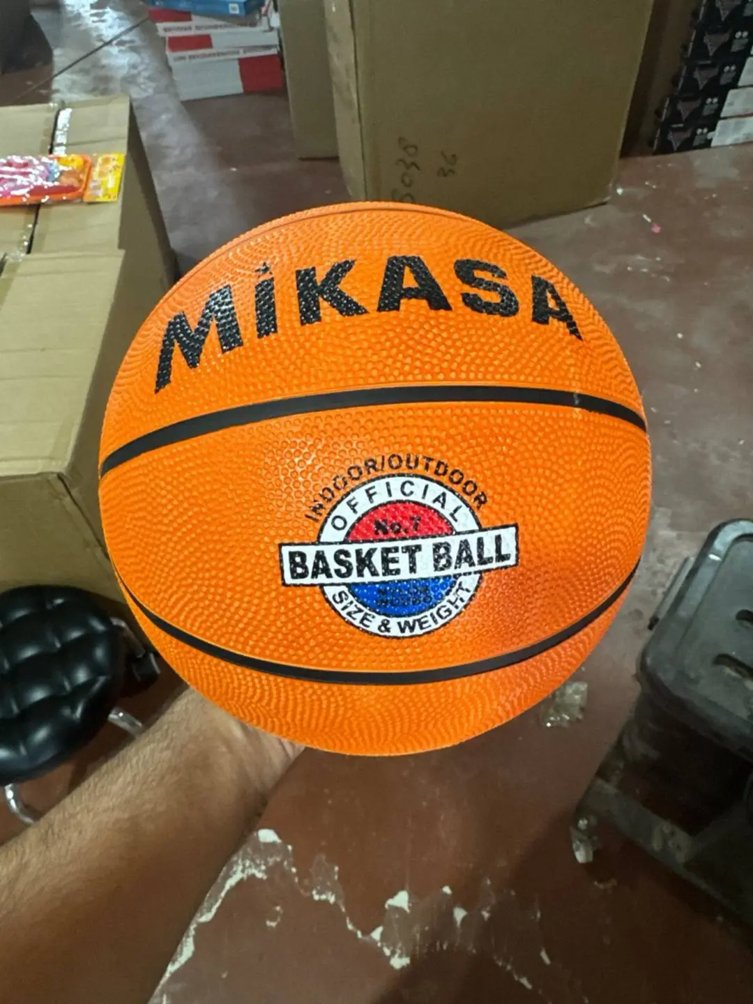 Basketbol to'pi Mikasa, 7-o'lcham, Zal va ko'cha uchun Indoor Outdoor