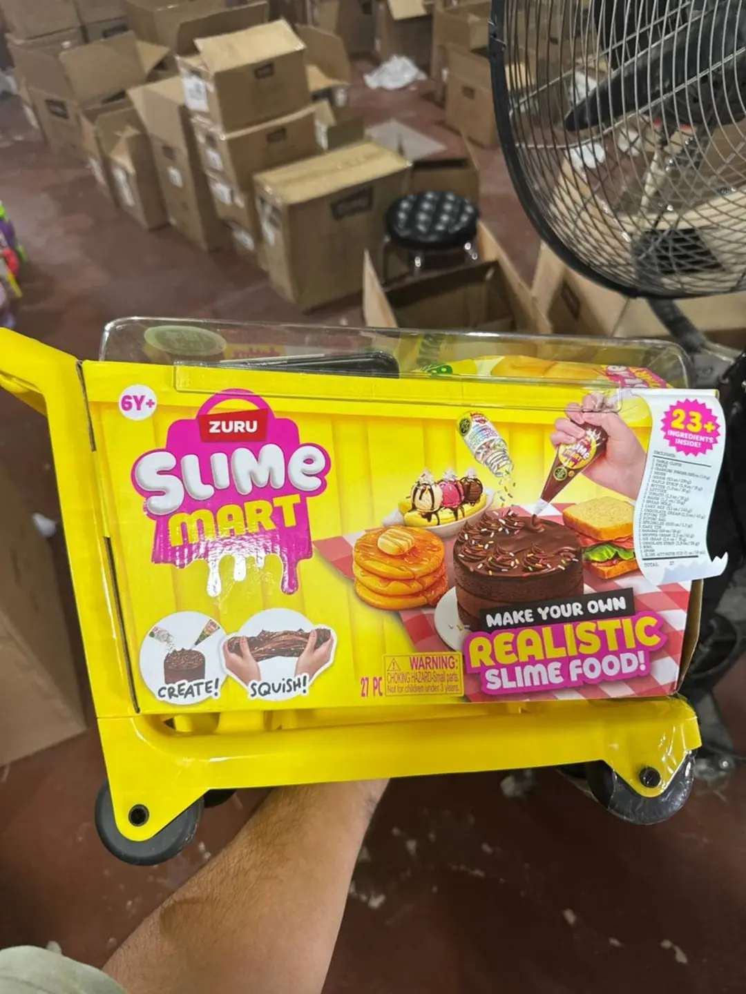 Набор для творчества ZURU Slime Mart Корзинка с продуктами слайм для создания десертов