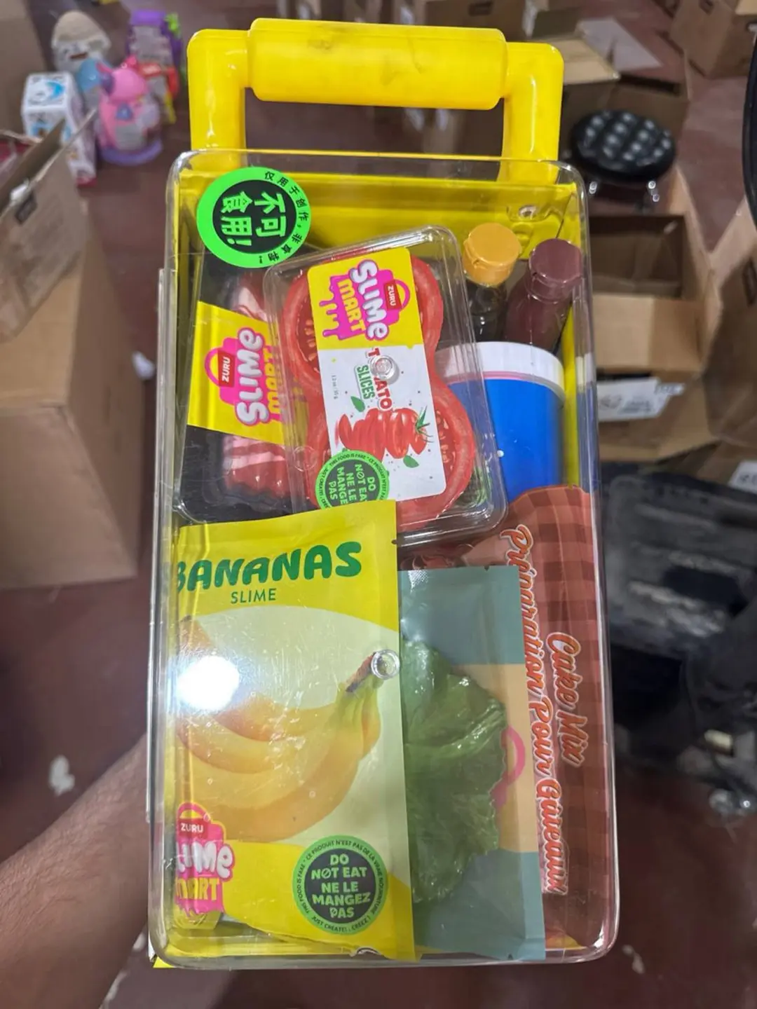 Набор для творчества ZURU Slime Mart Корзинка с продуктами слайм для создания десертов — фото 2