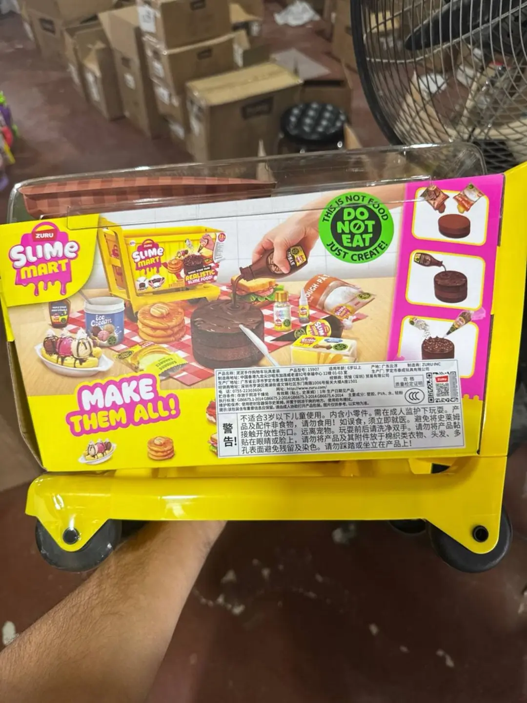 Набор для творчества ZURU Slime Mart Корзинка с продуктами слайм для создания десертов — фото 3